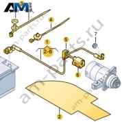 Жгут проводов положительного вывода АКБ Volkswagen AMAROK 2013-2016 2H0971228F