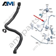 Шланг от бачка к разъему для Mercedes W223 AMG S63 (M177) A2235016002