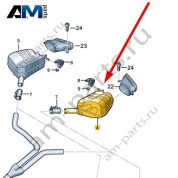 Задний глушитель Audi A6 (C7) 2015-2018 4G0253610AT