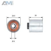 Паразитный ролик ремня генератора GATES (T42148) на Volkswagen Passat B6 (2005-2011) 2.0TSI