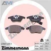 Передние тормозные колодки ZIMMERMANN 23587.200.1  Volkswagen Polo Sedan (2020-2023)