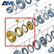 Ремкомплект синхронизатора с шестерней заднего хода VAG 0F6311191