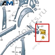Усилитель стойки D Volkswagen id4/id5 2021-2024 11E809308