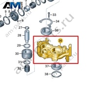 Пластина с гнездом подшипника VAG 0DN301169