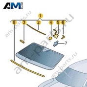 Стекло лобовое VAG 3GJ845011ENVB Volkswagen 2025-2026