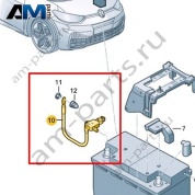 Жгут проводов отрицательного вывода АКБ Volkswagen id3 2020-2024 1EA915181