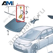 Кронштейн внутреннего зеркала Volkswagen id3 2020-2024 10A845543C