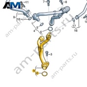 Трубопровод системы охлаждения VAG 057121194D