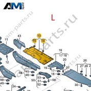 Защита днища правая 5WA825201H для Volkswagen Golf 8 2019-2026