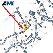Шланг системы охлаждения Audi A8 (D5) 2018-2024 4N0819332A