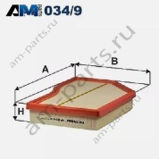 Воздушный фильтр AP034/9 FILTRON для Мерседес GLA 200d/220d