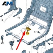 Крепежный элемент Audi Q7 (4M) 2016-2024 4M0883533
