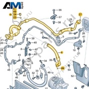 Шланг хладагента VAG 1K0820743FS