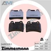 Задние керамические тормозные колодки ZIMMERMANN 24097.970.1 для Volkswagen Touareg I (2003-2010)