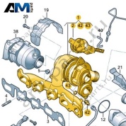 Выпускной коллектор с турбонагнетателем VAG 04L253016T