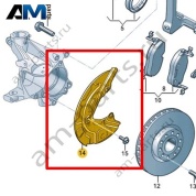 Щиток тормозного диска Volkswagen id3 2020-2024 1EA615312C