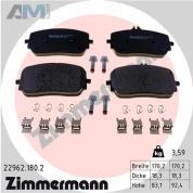Передние тормозные колодки 22962.180.2 Zimmermann для Мерседес GLS350d/400d/450/580