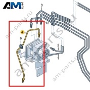 Тормозная трубка от гидравлической системы к тормозному шлангу Volkswagen id-Buzz 2023-2024 1N3614724A