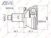 ШРУС наружный LYNX для Fabia Mk2/Mk3 CO-1227