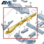 Лонжерон - задняя часть Volkswagen id-Buzz 2023-2024 1N3803102