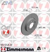 Задние тормозные диски ZIMMERMANN 100.1248.20 на Skoda Tour (1996-2011)