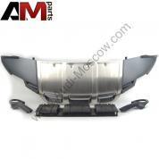 Спойлер переднего бампера с защитой Audi Q7 (2007-2009) 4L0071053