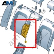Наполнитель спинки Volkswagen Taos 2021-2023 2GL885776