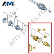 Пыльник наружного ШРУСа Volkswagen Тигуан 5QJ498203