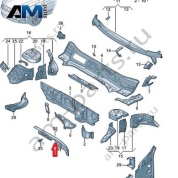 Водоотводящая планка Volkswagen Тигуан 571806239