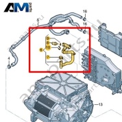 Шланг ОЖ с быстроразъемной муфтой Volkswagen id3 2020-2024 1EA121053E
