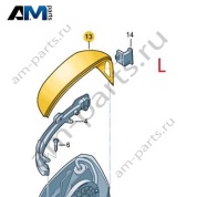 Крышка зеркала левая 5HG857537041 для Volkswagen Golf 8 2019-2026