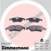 Комплект передних тормозных колодок ZIMMERMANN 24743.190.1 на Audi A5 (8T)