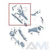 Цепь ГРМ правая с башмаком Volkswagen Touareg III (2018-2023) 3.0TFSI 06M109450P
