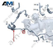 Обратный трубопровод охлаждения турбин Mercedes C253 AMG GLC 43 (M276) A2762006651