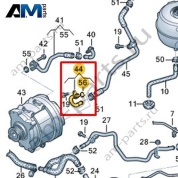 Трубопровод системы охлаждения VAG 06M121486E