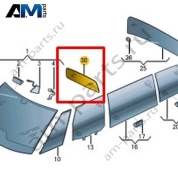 Окно для перегородки Volkswagen id-Buzz 2023-2024 1T5845151