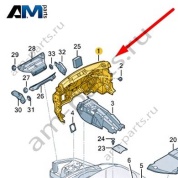 Изоляция поперечины Audi Q8 e-tron 2024-2024/Audi e-tron 2019-2023 4KL863947