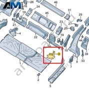 Распорка Volkswagen id3 2020-2024 1EA803249