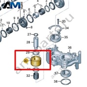 Шестерня заднего хода VAG 0CK311531C