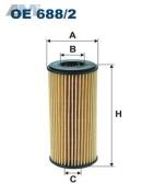 Масляный фильтр (FILTRON)  OE688/2 для  Porsche Macan (2014-2018)