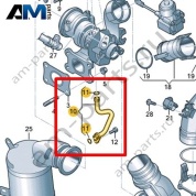 Обратный маслопровод VAG 04E145735J