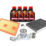 Набор для ТО-4 Polo Sedan New (2020-2023) 1.4 TSI с угольным фильтром и маслом Motul 5W40