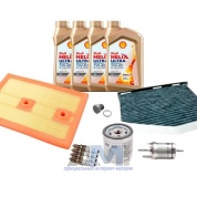 Комплект фильтров для ТО-4 Scirocco 1.4 TSI (130 л.с.) с маслом Shell 0W30
