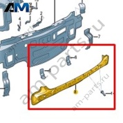 Задняя панель Volkswagen Taigo 2022-2024 2G6813309