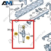 Ремонтный комплект для блока клапанов VAG 07L998907A