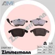 Передние керамические тормозные колодки ZIMMERMANN 23587.900.1 на Volkswagen Polo Sedan (2020-2023)