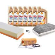 Комплект фильтров для ТО-1/3 Audi A4 (B8) рестайлинг 3.0TFSI с маслом Shell 0W30