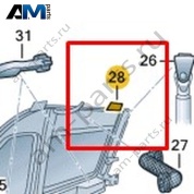Накладка петли Volkswagen AMAROK 2013-2016 2H1807795
