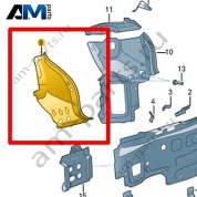 Усилитель канала уплотнителя Volkswagen T-Roc Cross 2019-2024 2GM813333B