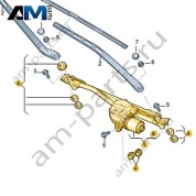 Трапеция с электромотором VAG 8MB955023C на Audi 2024-2026